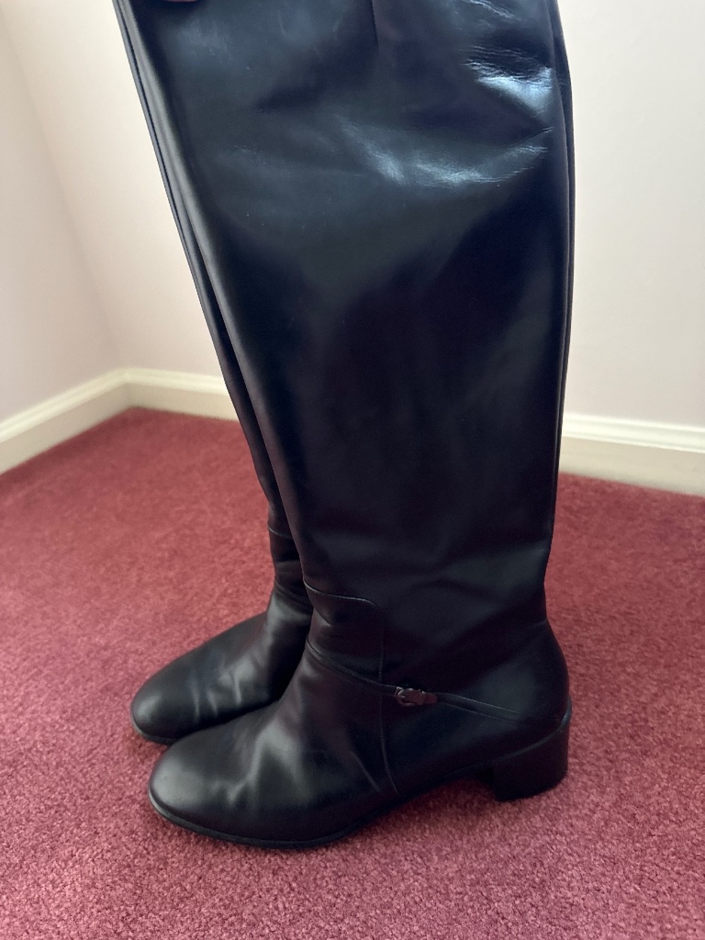 Salvatore Ferragamo Black Leather Boots
